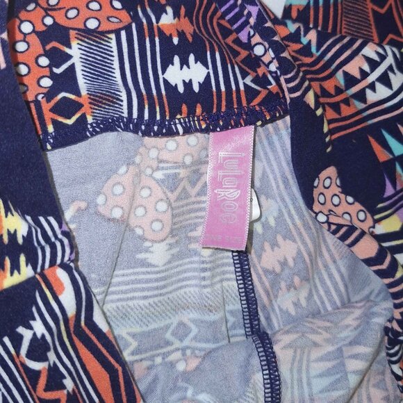 LuLaRoe Leggings One Size OS Disney Minnie Mouse Tribal Aztec Print Buttery Soft - Picture 4 of 4